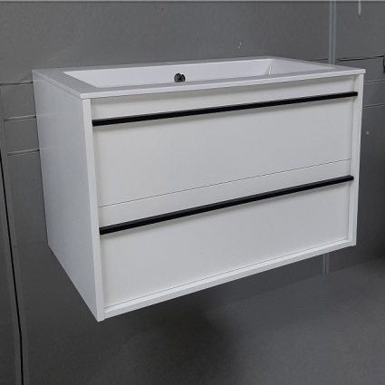 Тумба для комплекта Aquanet Lino 70 белый матовый