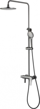 Душевая стойка Lemark Bronx LM3762GM графит