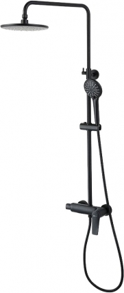 Душевая стойка Lemark Bronx LM3760BL черная