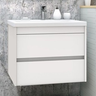 Тумба для комплекта Art&Max Family 75, подвесная, Bianco Lucido
