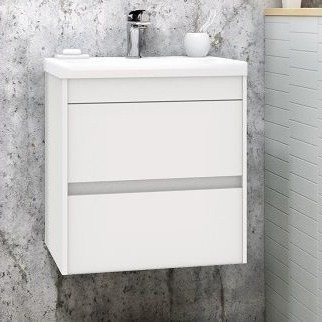 Тумба для комплекта Art&Max Family 50, подвесная, Bianco Lucido