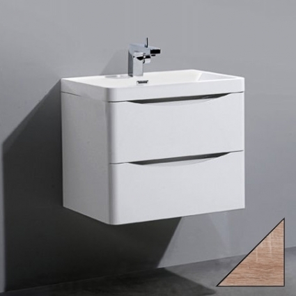 Тумба с раковиной BelBagno Ancona-N 60 rovere bianco подвесная