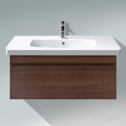 Тумба с раковиной Duravit DuraStyle 100 темный каштан