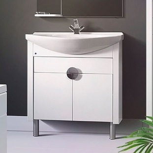 Тумба с раковиной Belux Анталия 80 белая