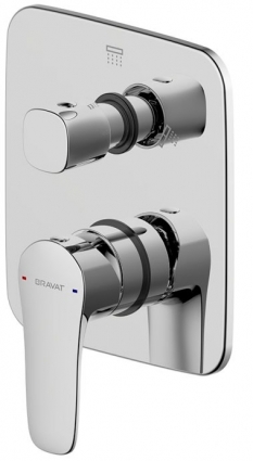 Смеситель Bravat Source PB8173218CP-2-ENG для ванны с душем, хром