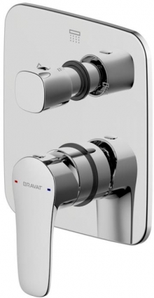 Смеситель Bravat Source PB8173218CP-3-ENG для ванны с душем, хром
