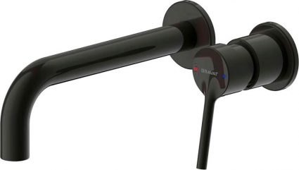 Смеситель Bravat P8461217BW-ENG для раковины, чёрный