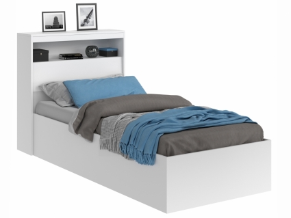 Кровать MYROOM Family Виктория 90х200 белого цвета с блоком и матрасом 