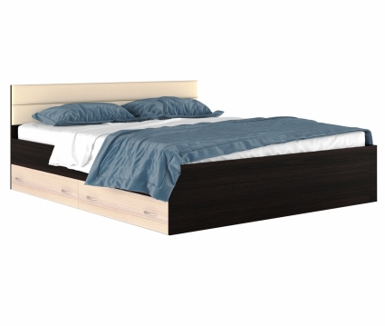 Кровать MYROOM Family Виктория 180х200 бежево-коричневого цвета с матрасом