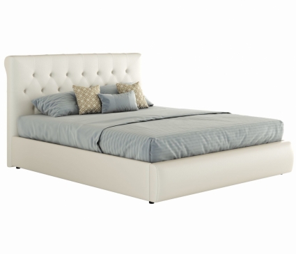 Кровать MYROOM Family Амели 140х200 белого цвета с подъемным механизмом и матрасом