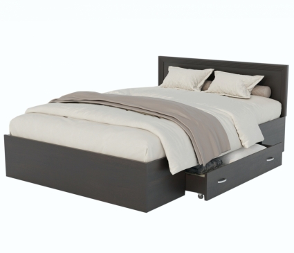 Комплект для сна MYROOM Family Адель 140х200 коричневого цвета с матрасом, ящиком и постельным бельем