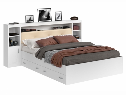 Кровать MYROOM Family Виктория Эко 140х200 белого цвета с матрасом
