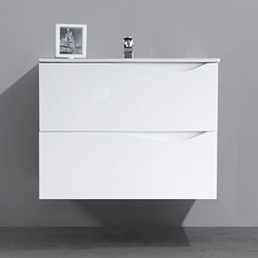 Тумба с раковиной BelBagno Clima 60 bianco lucido подвесная