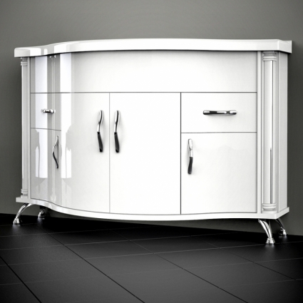 Тумба с раковиной Belux Ария 140 белая