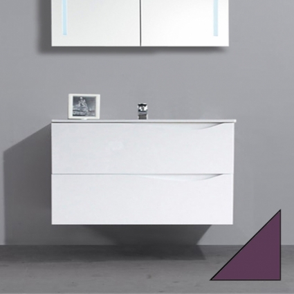 Тумба с раковиной BelBagno Clima 100 crystal violet подвесная