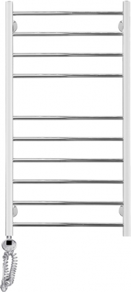 Полотенцесушитель электрический Domoterm Куба П10 50x100 EL, хром, L
