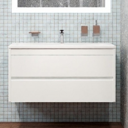 Тумба для комплекта Art&Max Family 100, подвесная, Bianco Lucido