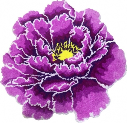 Коврик Carnation Home Fashions Peony Flower Violet 73 см