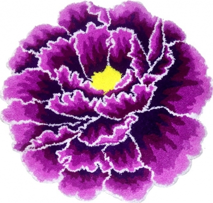 Коврик Carnation Home Fashions Peony Flower Violet 60 см