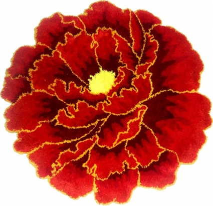 Коврик Carnation Home Fashions Peony Flower Red 60 см