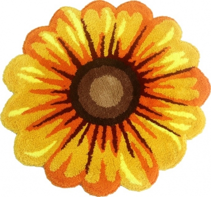Коврик Carnation Home Fashions Gerbera Flower Yellow 65 см