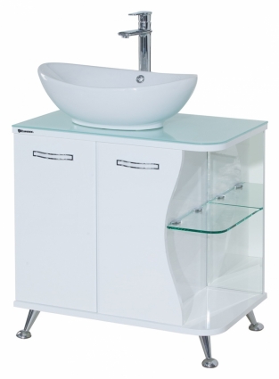 Тумба с раковиной Bellezza Рио 70 L белая