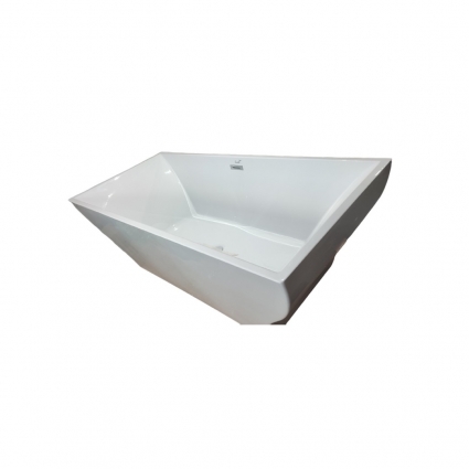 Отдельностоящая акриловая ванна CeruttiSpa Musone CT8334 180x80 Белая со сливом-переливом
