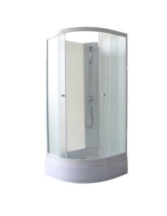 Душевая кабина Parly Bianco EBM92NR 90x90х200 профиль белый, стекло матовое