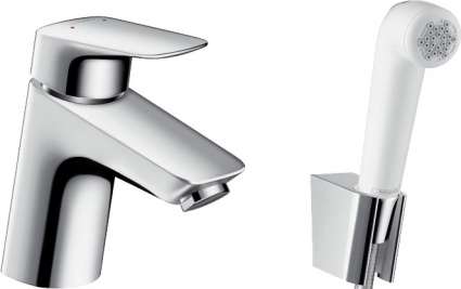 Смеситель для раковины Hansgrohe Logis 71290000 с гигиеническим душем