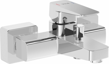 Смеситель VitrA Root Square A42737EXP для ванны с душем, хром
