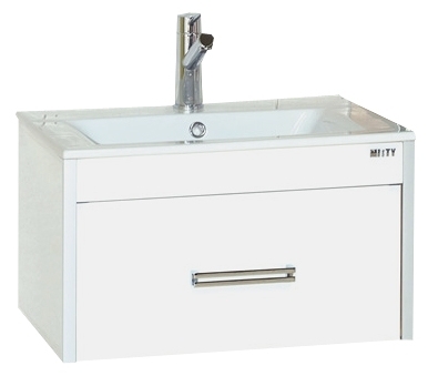 Тумба с раковиной Misty Онтарио 60 1 ящик, white
