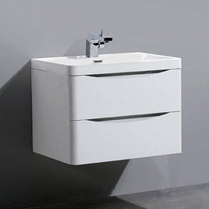 Тумба с раковиной BelBagno Ancona-N 80 bianco lucido подвесная