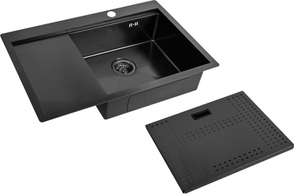 Мойка кухонная Zorg Master N-7852-R Grafit