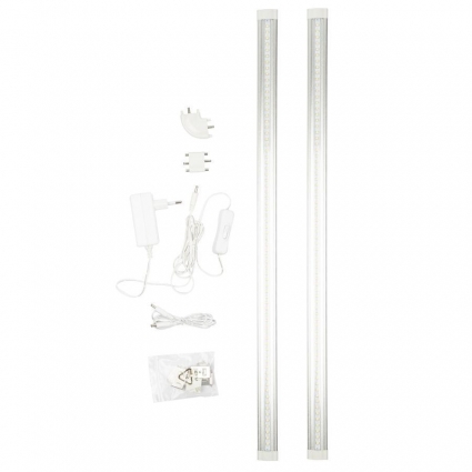 Мебельный светодиодный светильник Uniel ULM-F45-2X6W/4500K IP20 Silver UL-00008280
