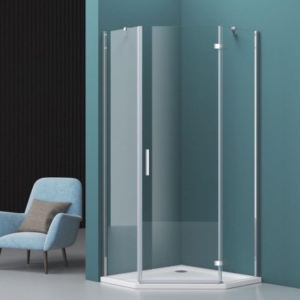 Душевой уголок BelBagno Kraft P-1-80-C-Cr R