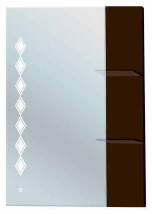 Зеркало Bellezza Глория 90 коричневое
