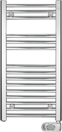 Полотенцесушитель электрический Zehnder Aura PBECZ-080-040/MQ CR 80x40 хром
