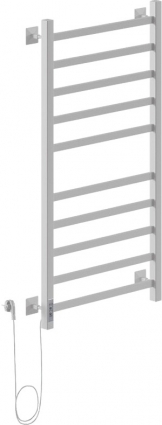 Полотенцесушитель электрический Ника Step-1 100/50 белый матовый, L