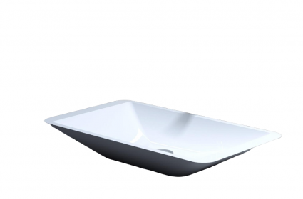 Раковина накладная Salini Callista 107 57.5x35 S-Sense, белая глянцевая