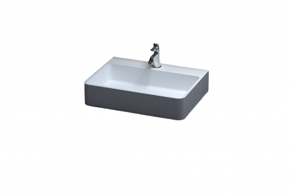 Раковина накладная Salini Ottavia 60x45 S-Stone, белая матовая 