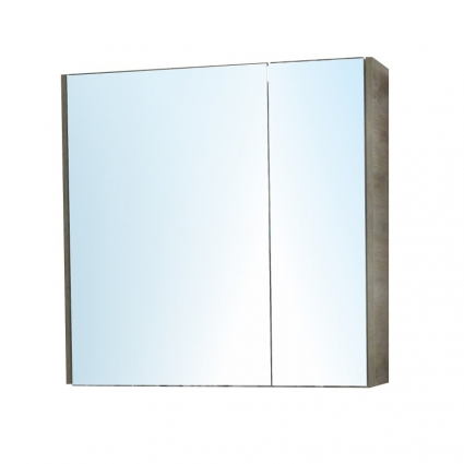 Шкаф-зеркало Azario Milana CS00060474 78х75 светлое дерево 