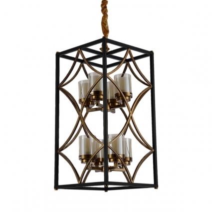 Подвесная люстра Lumina Deco Quadrato LDP 1223-8 BK+MD