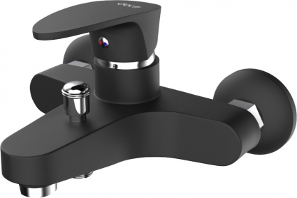 Смеситель Dorff Alpha D9010000BL для ванны с душем, черный