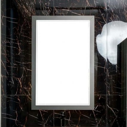 Зеркало Armadi Art Lucido 70x105 глянцевый графит, с подсветкой