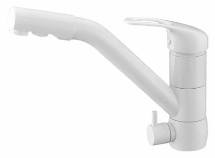 Смеситель Zorg Clean Water ZR 400 KF-12 white для кухонной мойки