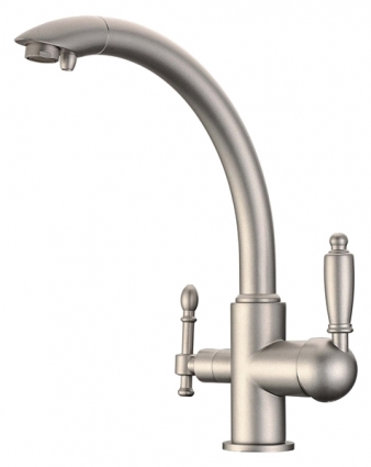 Смеситель Zorg Clean Water ZR 314 YF-33 аллюметаллик для кухонной мойки