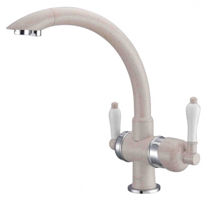 Смеситель Zorg Clean Water ZR 327 YF хром кварц для кухонной мойки