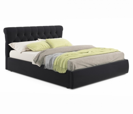 Кровать LASKA Family Ameli 180х200 черного цвета 