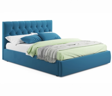 Кровать MYROOM Family Verona 180х200 с ортопедическим основанием синего цвета