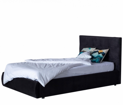 Кровать LASKA Family Selesta 120х200 с подъемным механизмом и матрасом черного цвета